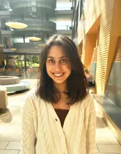UBC Science Co-op student Riya Gandhi smiles at the camera.